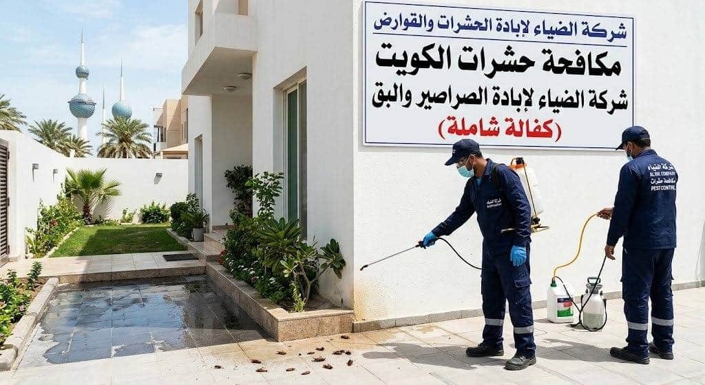 مكافحة حشرات الكويت شركة الضياء لإبادة الصراصير والبق (كفالة شاملة)